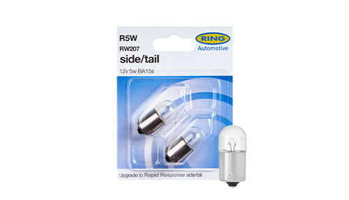 Ring R5W / R207 12V 5W Side &amp; Tail Bulb – BA15s Automotive Bulb pK of 2