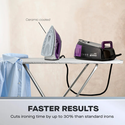 Daewoo 2400W 1.2L Steam Generator Iron Station with Detachable Water Tank