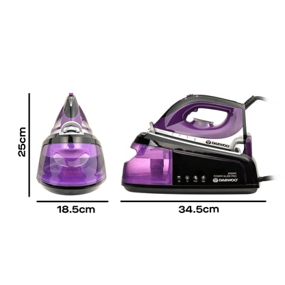 Daewoo 2400W 1.2L Steam Generator Iron Station with Detachable Water Tank
