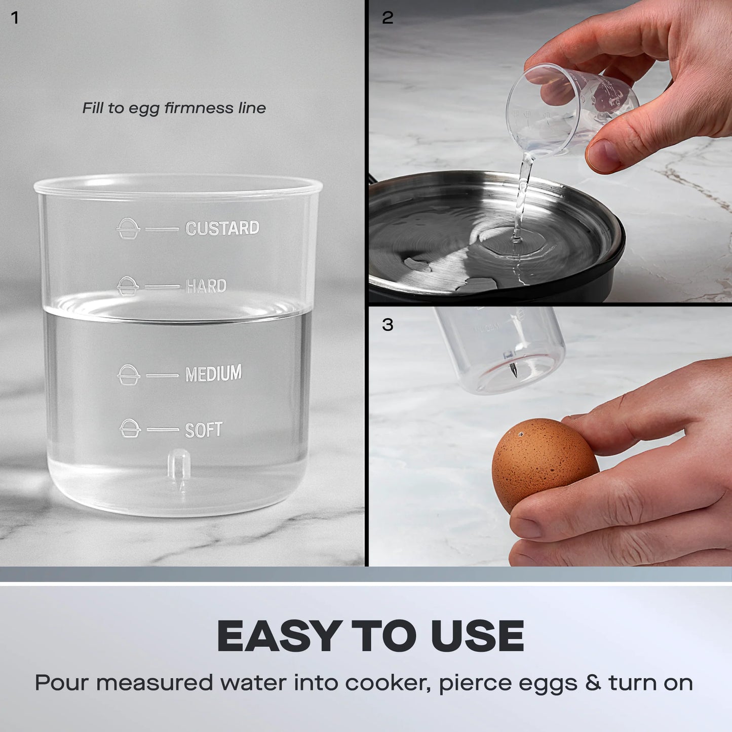Daewoo Essentials Egg Boiler 7 Egg Capacity 350W SDA2688GE – Compact Electric Egg Cooker