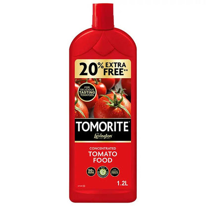 Levington Tomorite Tomato Feed 1.2L – Liquid Plant Food with 20% Extra Free