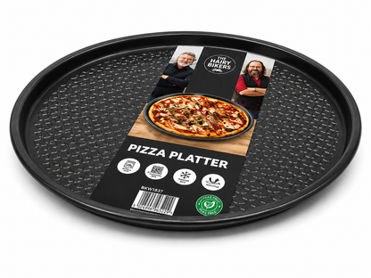 Hairy Bikers Bakeware 36cm Pizza Tray – Non-Stick Black