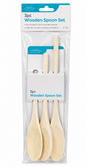 Ashley 3PC Wooden Spoon Set BB-KT153 – Poplar Wood Cooking Spoons for Non-Stick Cookware