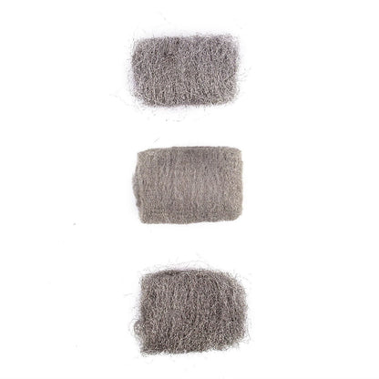 Blackspur 6PC Steel Wool Set – Extra Fine, Medium & Extra Coarse Grades SW100