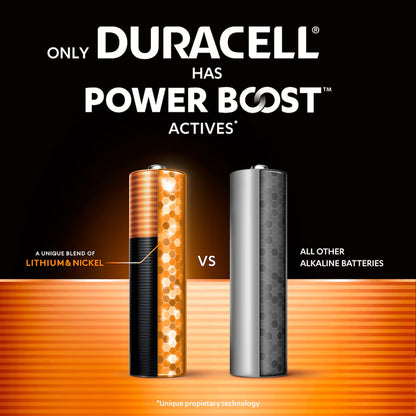 Duracell Plus AA Alkaline Batteries 4 Pack – POWER BOOST Actives