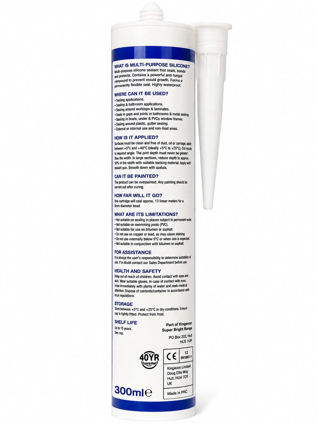 SupaDec Multi Purpose Silicone 300ml, Black, Brown, White & Clear