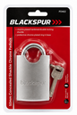 Blackspur 50mm Concealed Shackle Chrome Padlock  – High Security Padlock
