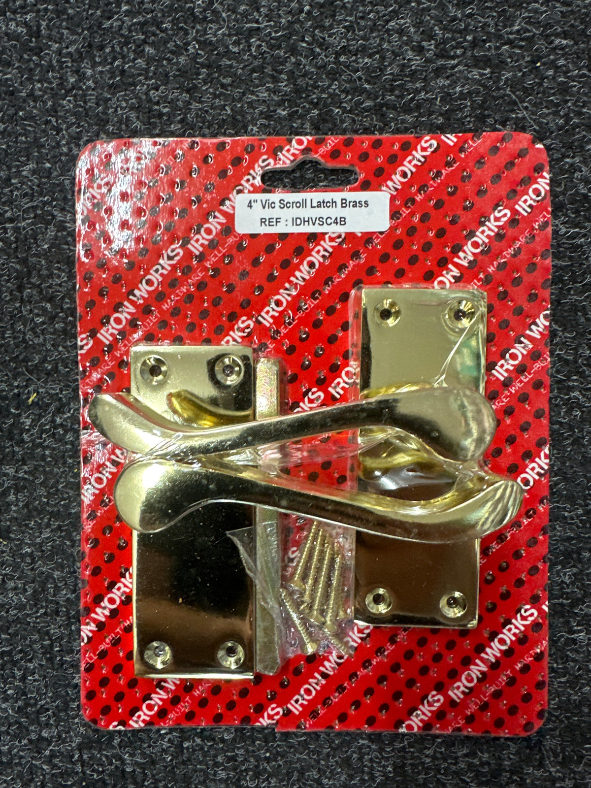 Victorian Scroll Brassed Latch Door Handles – Single Set