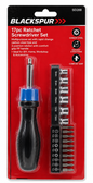 Blackspur 17PC Ratchet Screwdriver Set – Bits &amp; Sockets