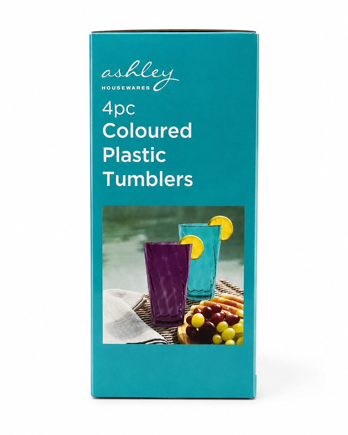 4PC Coloured Plastic Tumblers 600ml – BPA Free |