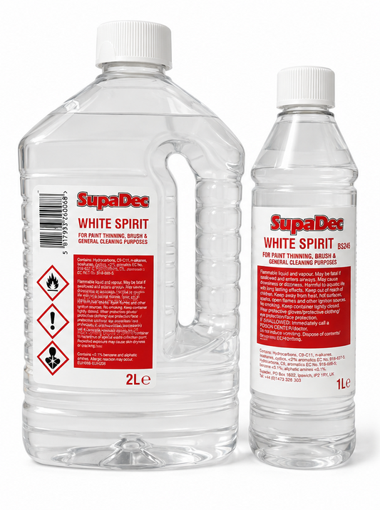 SupaDec White Spirit 750ml & 2L – Paint Thinner, Brush Cleaner & General Cleaner – 750ml - 750ml