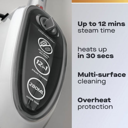 Daewoo 12-in-1 Steam Mop & Handheld Steam Cleaner