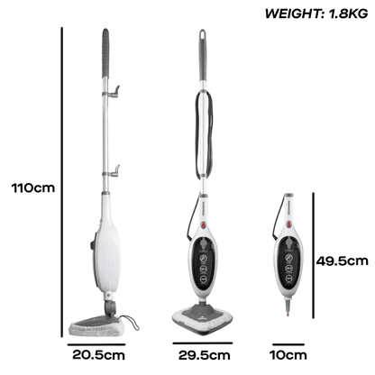 Daewoo 12-in-1 Steam Mop & Handheld Steam Cleaner