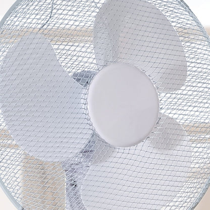 Daewoo 16 White Pedestal Fan with Cross Base