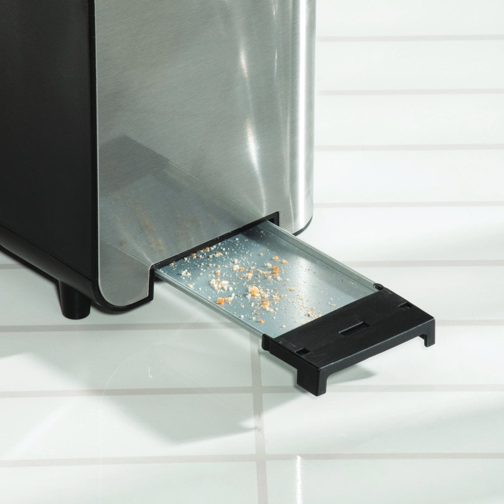 Daewoo 2 Slice Glass Toaster 900w Wide Slot Transparent Viewing
