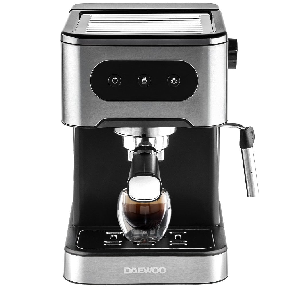 Daewoo 20 Bar Espresso Coffee Maker with Steam Wand – Professional Quality Brewing at Home