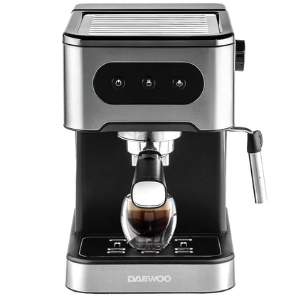 Daewoo 20 Bar Espresso Coffee Maker with Steam Wand – Professional Quality Brewing at Home