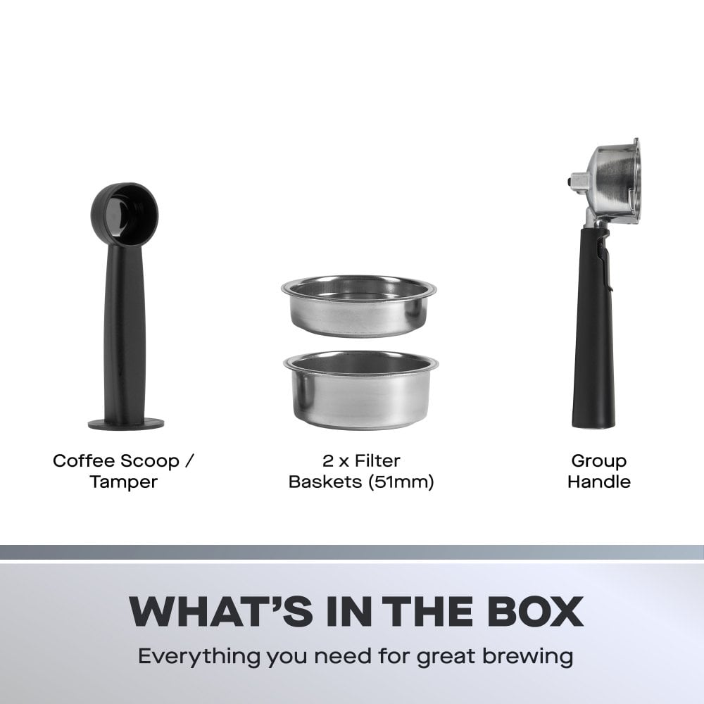 Daewoo 20 Bar Espresso Coffee Maker with Steam Wand – Professional Quality Brewing at Home