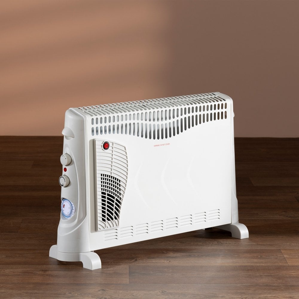 Daewoo 2000W Convector Heater with 3 Heat Settings & Timer, 3 Years Warranty, HEA1137GE