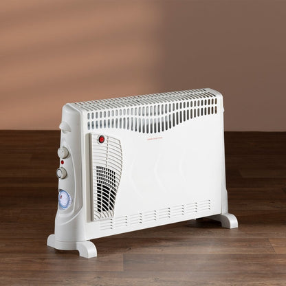 Daewoo 2000W Convector Heater with 3 Heat Settings & Timer, 3 Years Warranty, HEA1137GE
