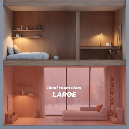 Daewoo 2000W Convector Heater with 3 Heat Settings & Timer, 3 Years Warranty, HEA1137GE