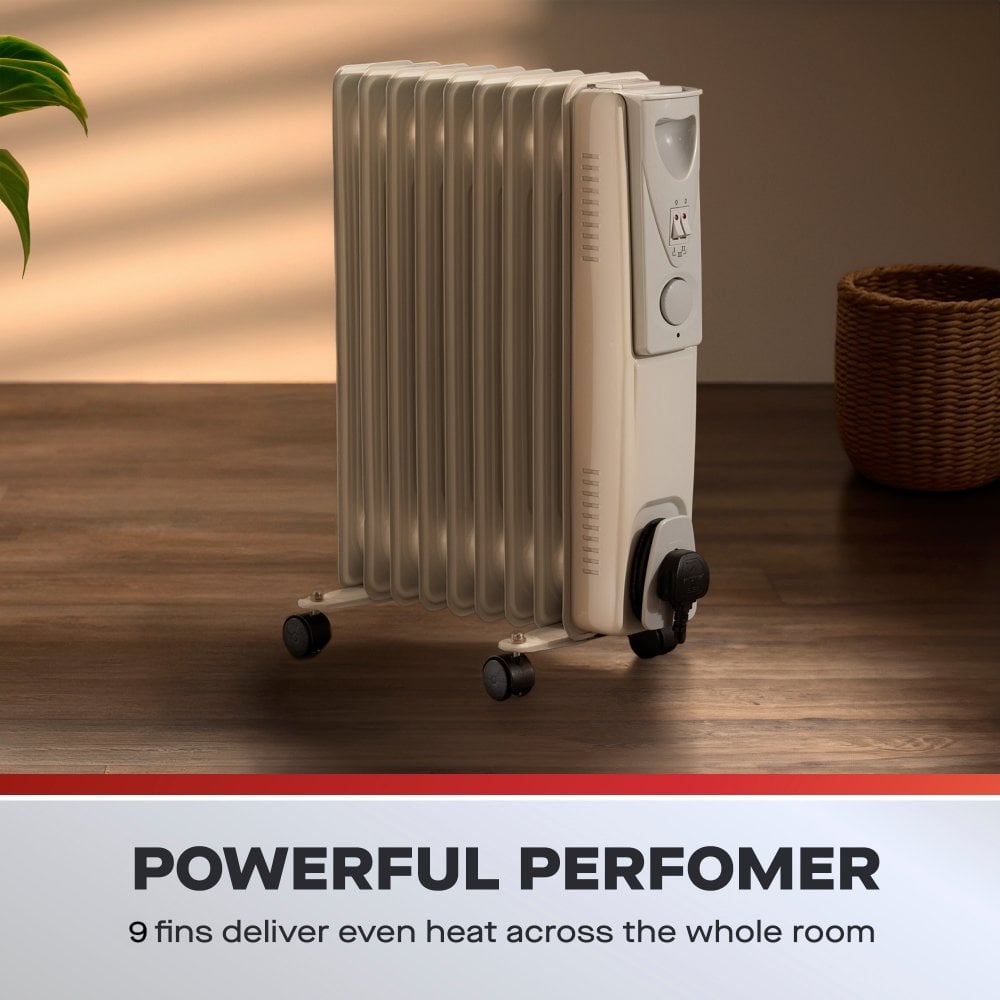 Daewoo 2000W Oil Filled Radiator, 3 Years Warranty, HEA1141GE