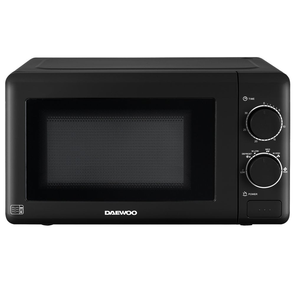 Daewoo 20L Black Manual 800W Microwave