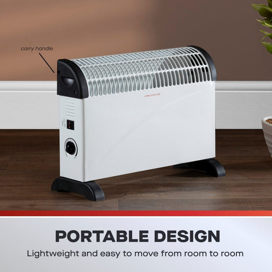 Daewoo 2kW Convector Heater, 3 Years Warranty, HEA1146GE