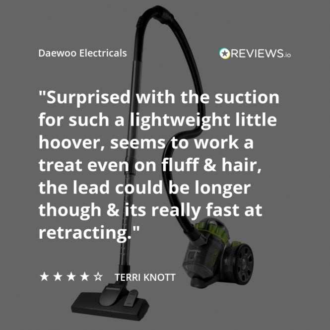 Daewoo 2L 700W Bagless Tornado Cylinder Vacuum Cleaner
