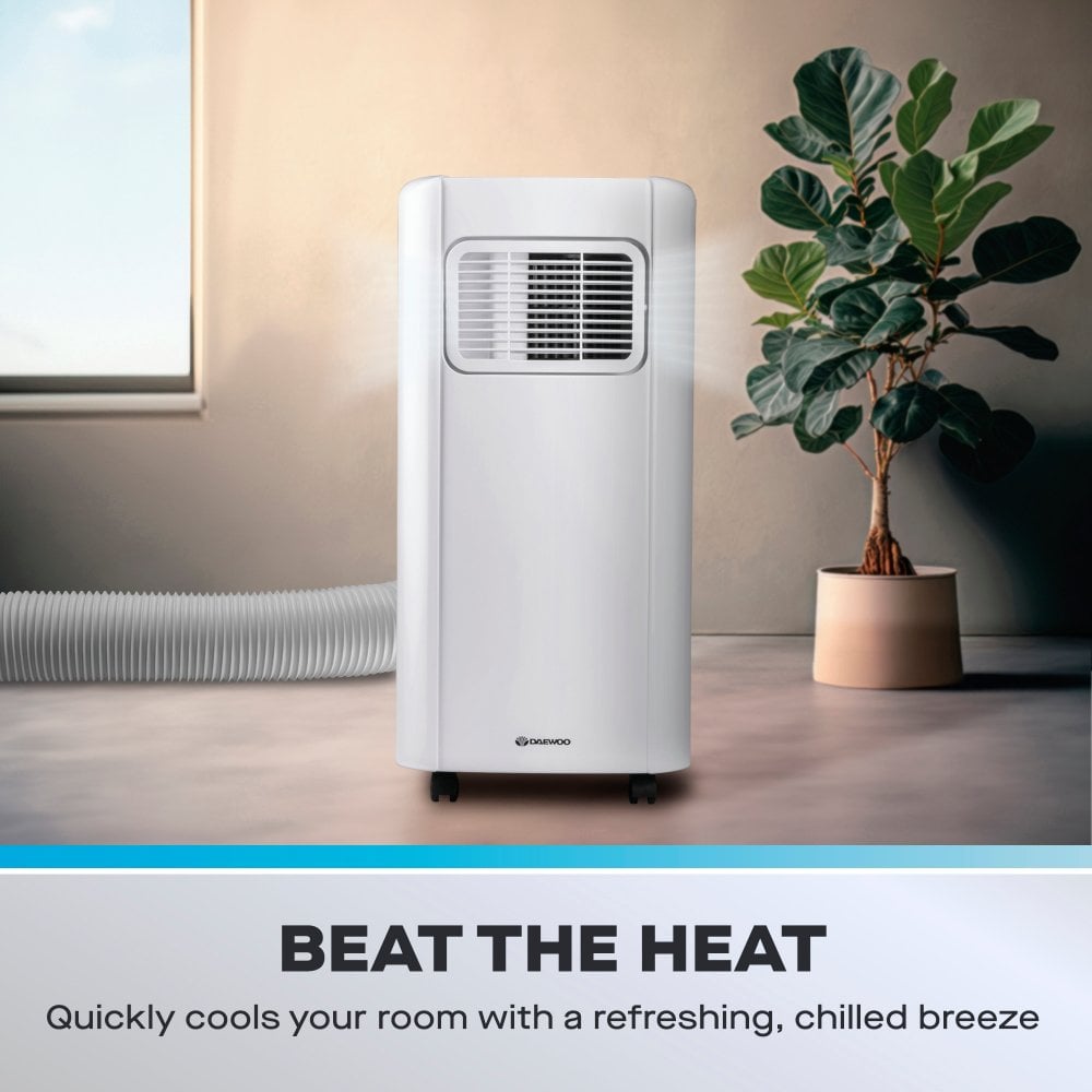 Daewoo 3-in-1 Portable Air Conditioner with Fan & Dehumidifier, 5000 BTU