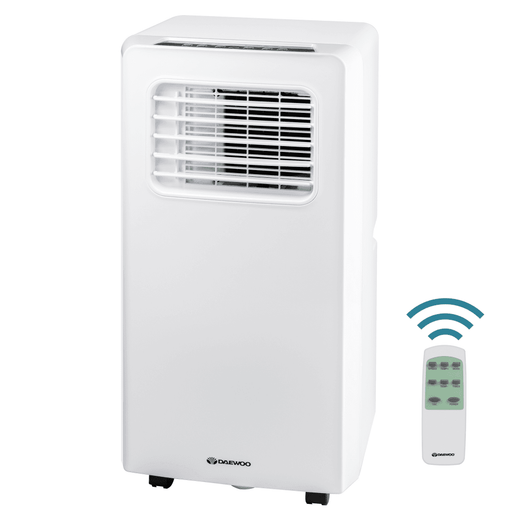 Daewoo 3-in-1 Portable Air Conditioner with Fan & Dehumidifier, 9000 BTU – White / A - White / A