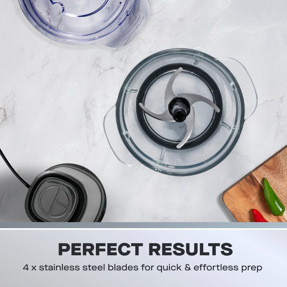 Daewoo 500W Mini Chopper with 1L Glass Bowl