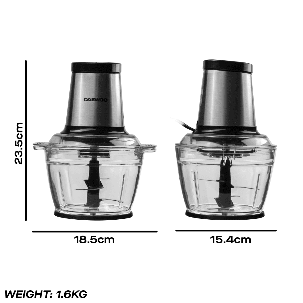 Daewoo 500W Mini Chopper with 1L Glass Bowl