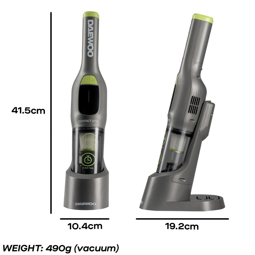 Daewoo 7.4V Compact Lyte Cordless Handheld Vacuum Cleaner