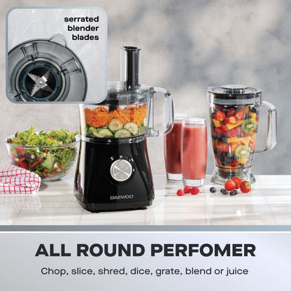 Daewoo 750W 2L Food Processor & 1.8L Blender Combo