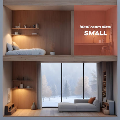 Daewoo 800W Mini Oil Filled Radiator, 3 Years Warranty, HEA1140GE