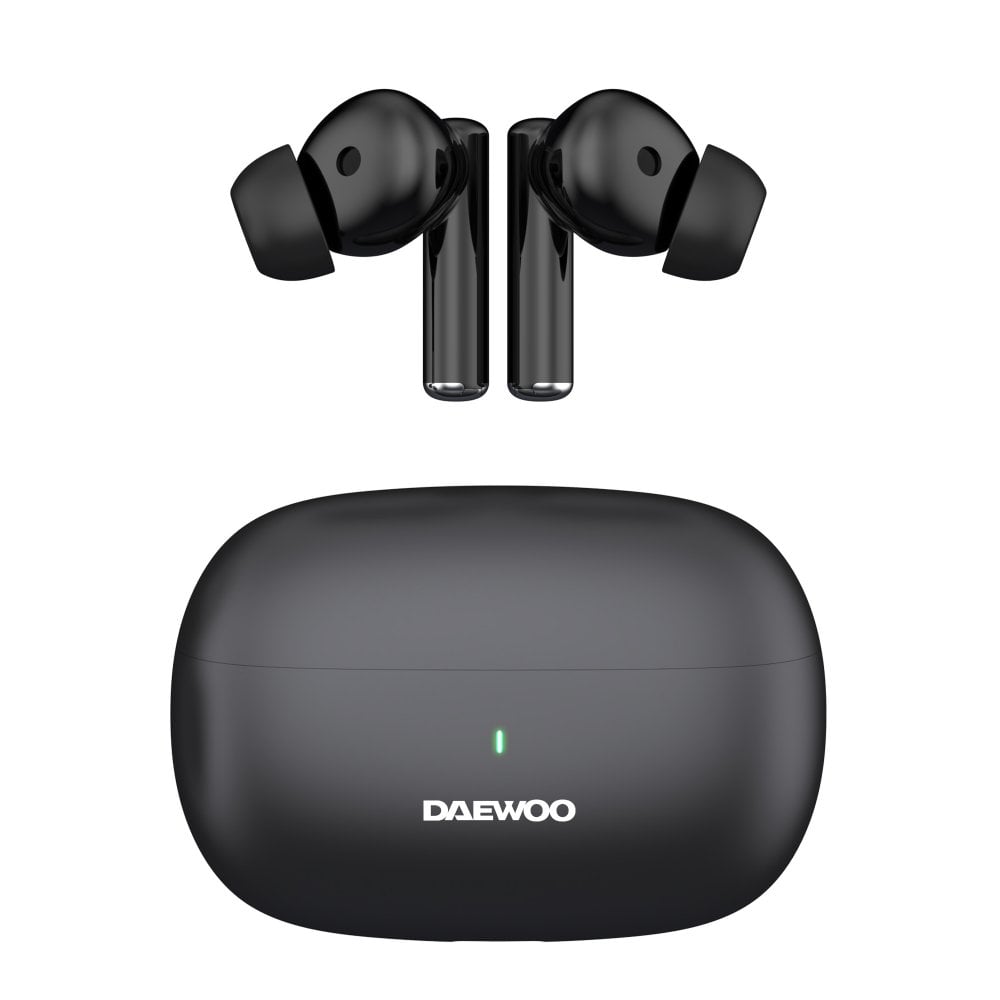 Daewoo Black Air Buds True Wireless Bluetooth Earbuds