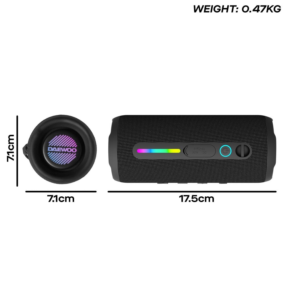 Daewoo Boom Beat Splash 30W Stereo Wireless Bluetooth Speaker