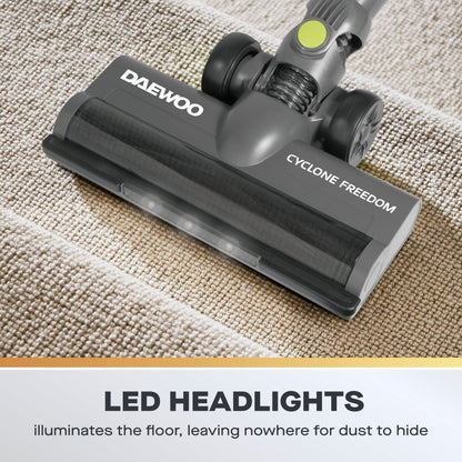 Daewoo Cyclone Freedom 2-in-1 Cordless Vacuum Cleaner – Lightweight & Powerful Suction, FLR00185GE