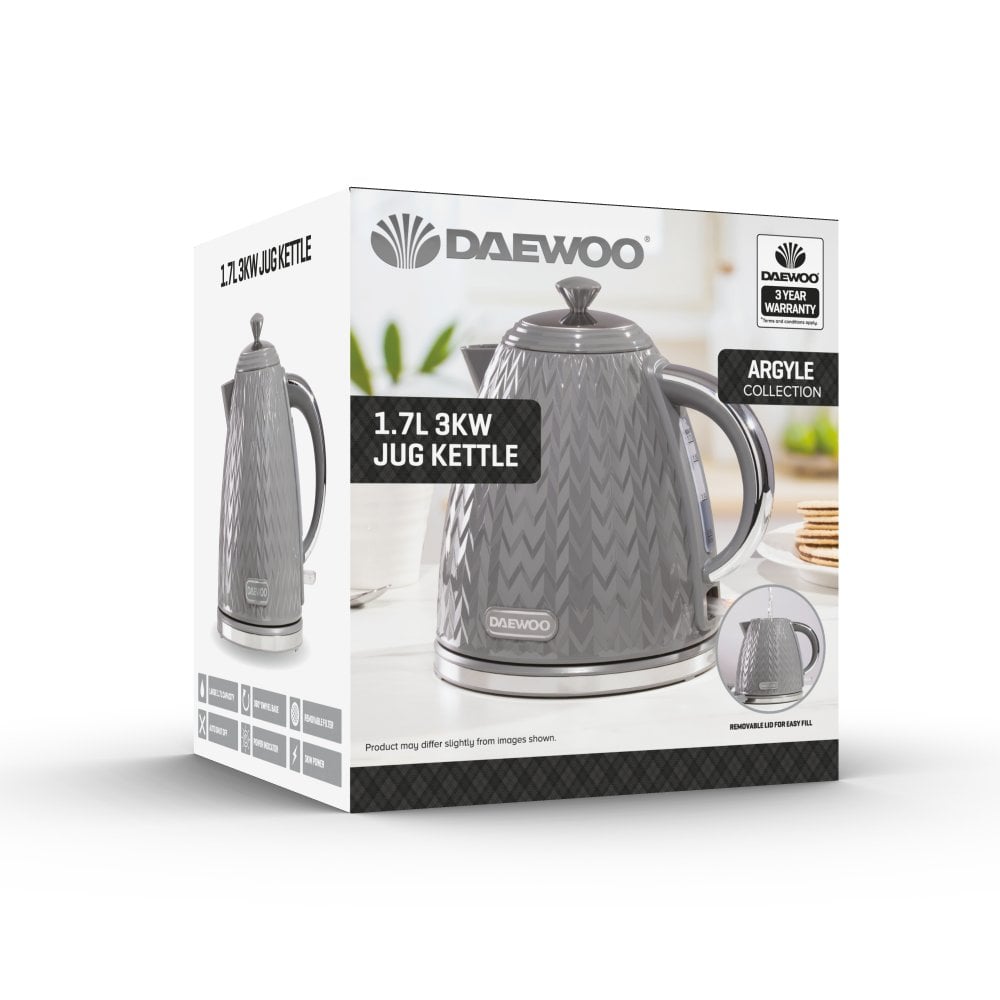 Daewoo Argyle 1.7L Jug Kettle - Colour Variants