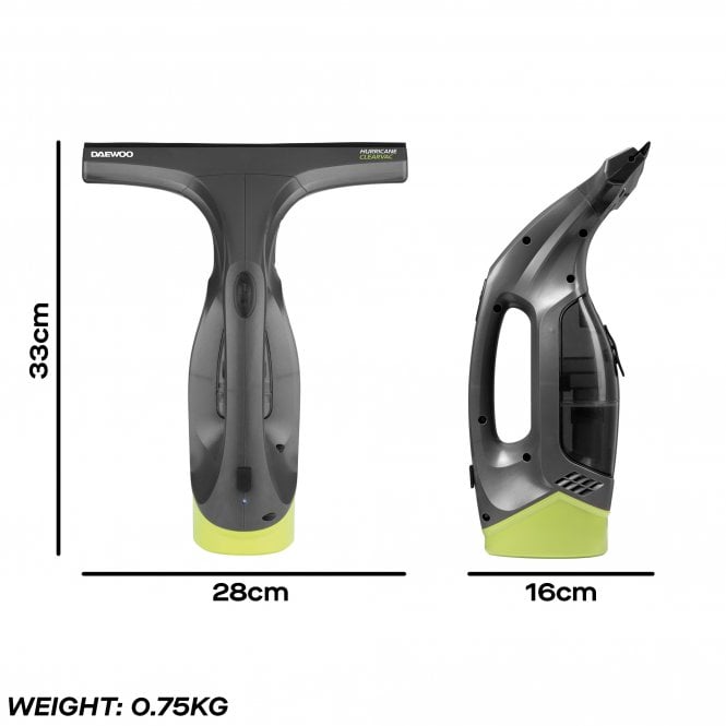 Daewoo Hurricane Clearvac Rechargeable Handheld Window Vac