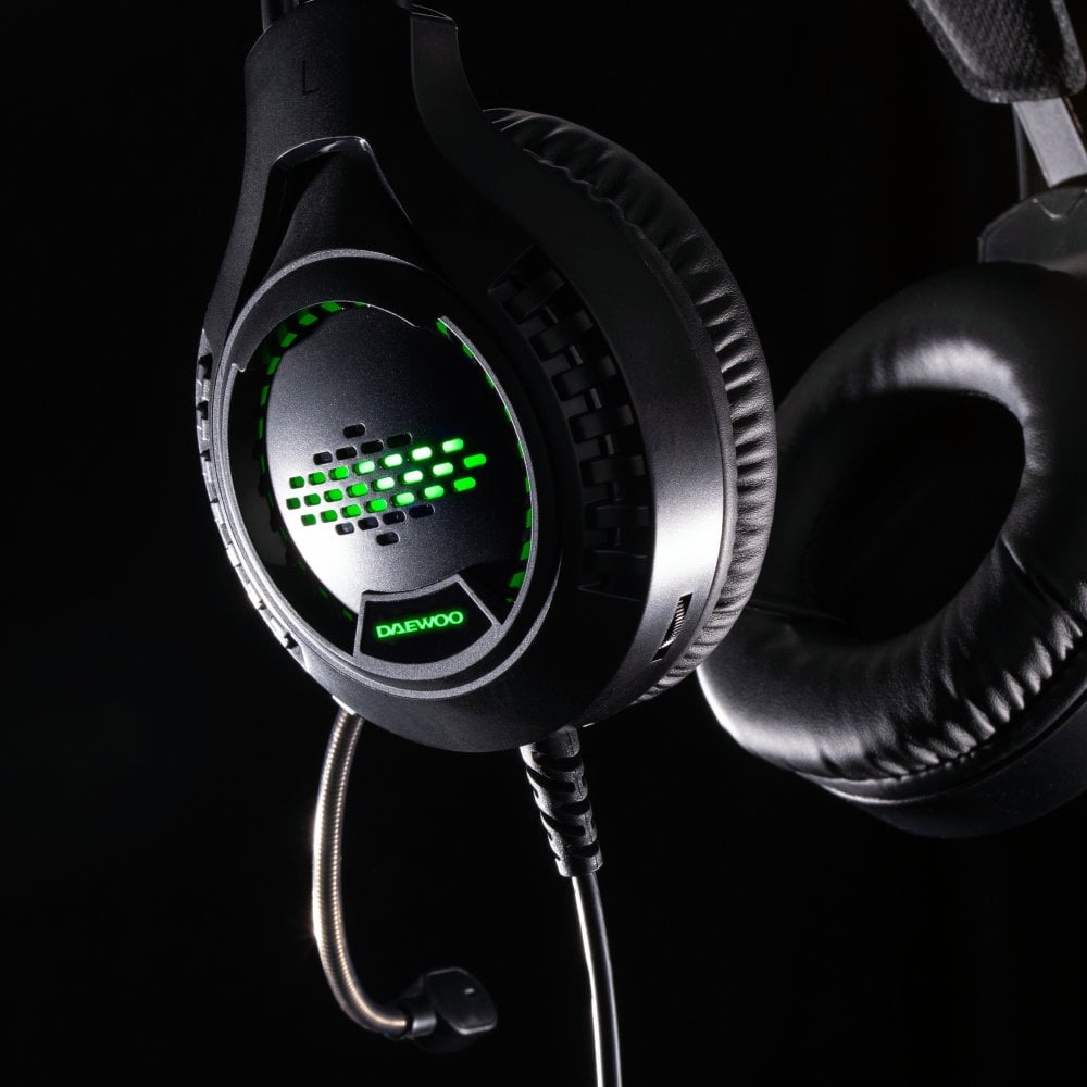 Daewoo RGB Light Up Wired Gaming Headphones