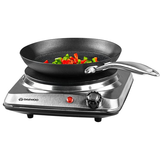 Daewoo Single 1500W Stainless Steel Hot Plate Hob