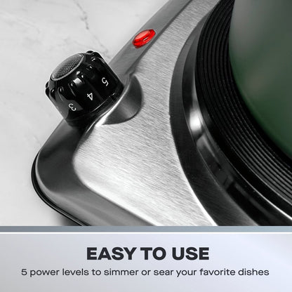 Daewoo Single 1500W Stainless Steel Hot Plate Hob