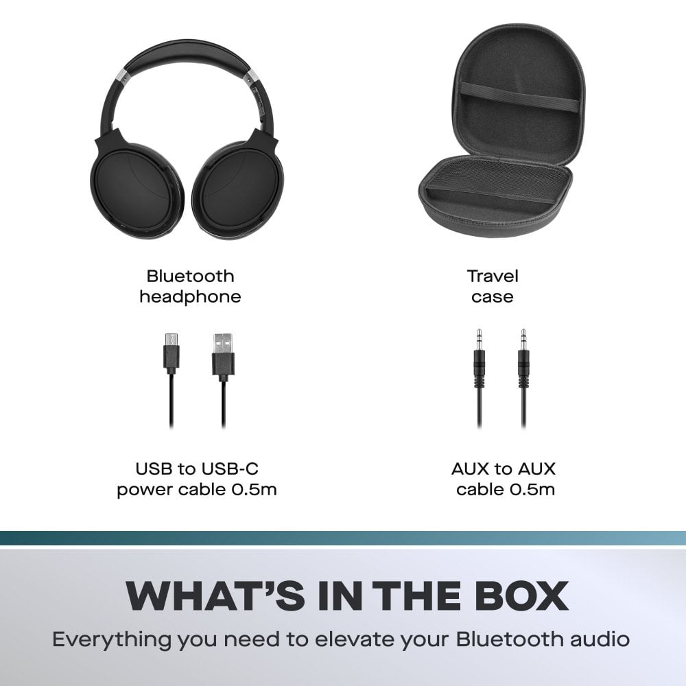 Daewoo Sonic Beat Noise Cancelling Bluetooth Headphones with Travel Case