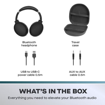 Daewoo Sonic Beat Noise Cancelling Bluetooth Headphones with Travel Case