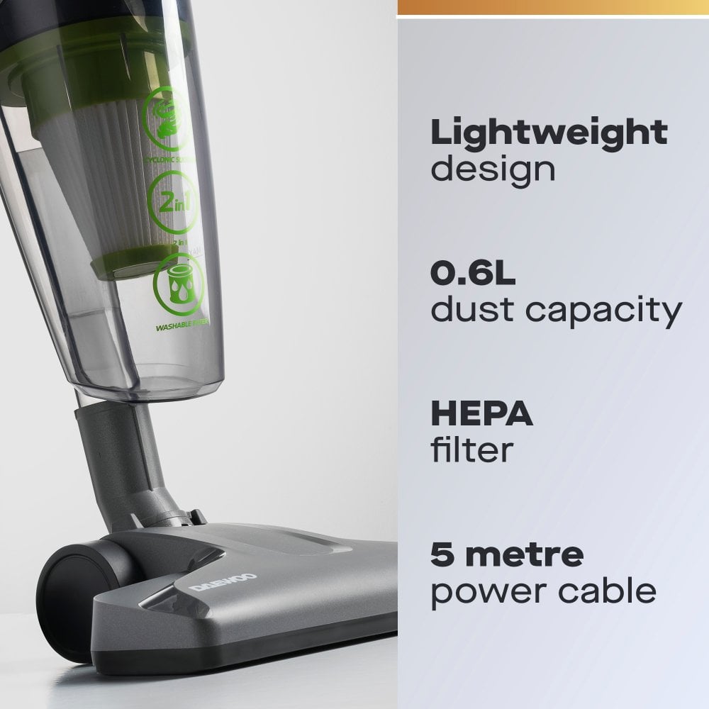 Daewoo Tornado Essential 600W 2-in-1 Corded Vacuum Cleaner