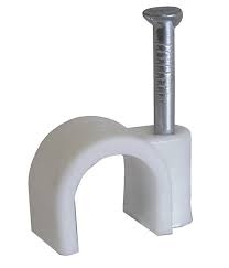 Cable Clips Round White