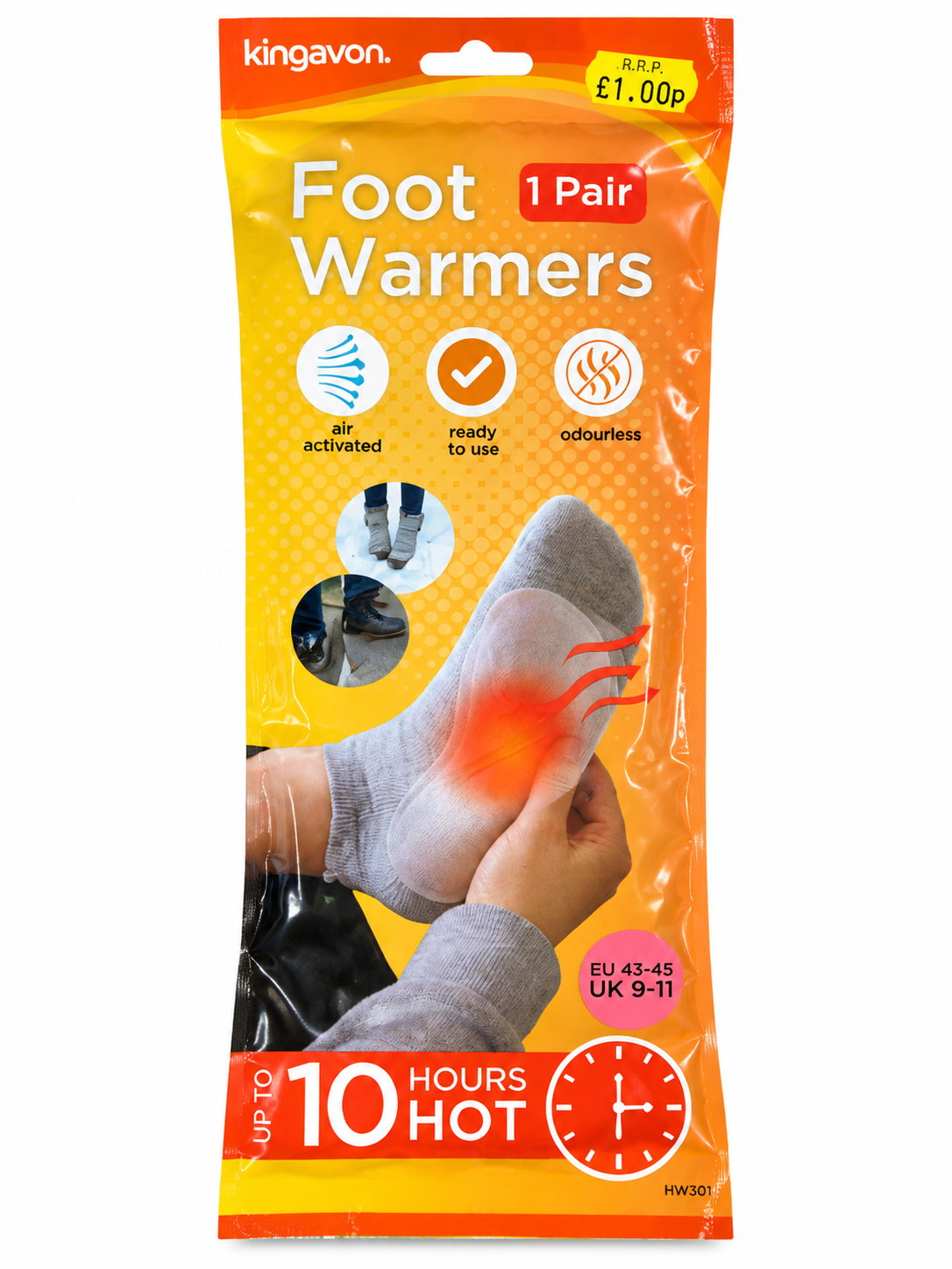 Kingavon Foot Warmers HW301 10 Hour Heat