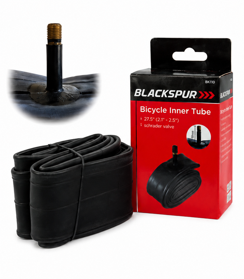Blackspur Bicycle Inner Tube 27.5" x 2.1"-2.5" Schrader Valve